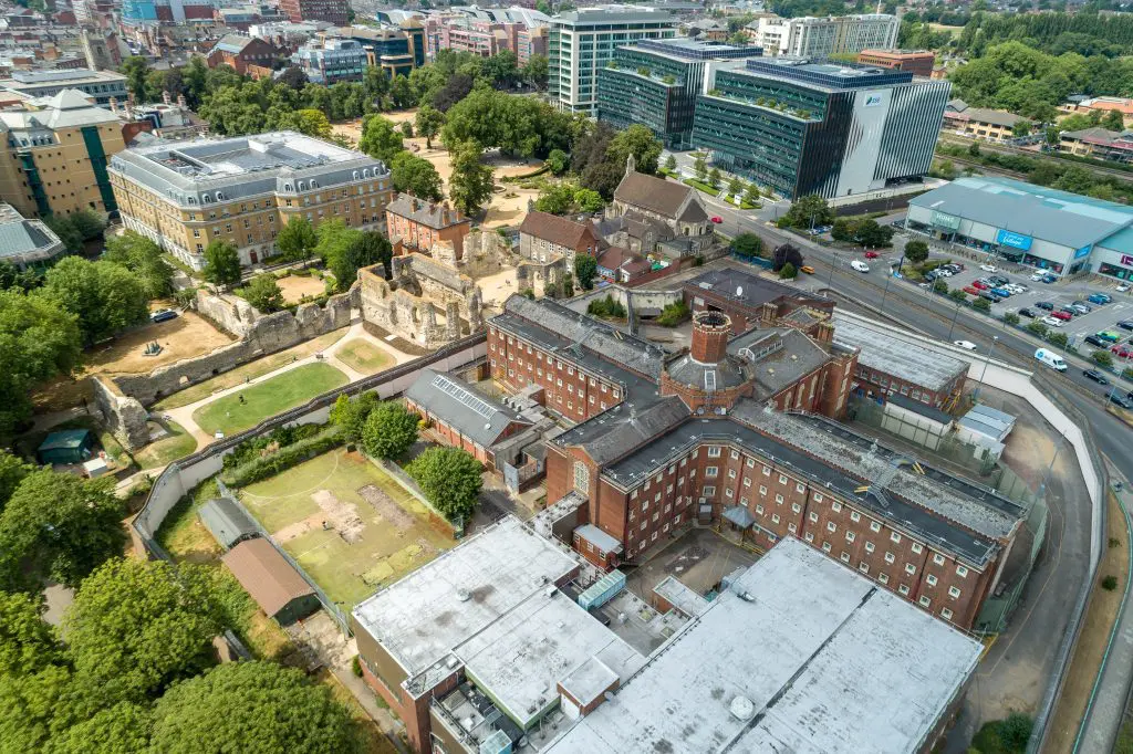 Reading Prison and the surrounding area